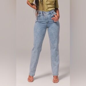 Abercrombie & Fitch The Dad High Rise Curve Love Jeans